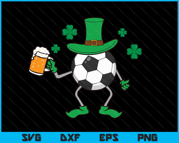St Patrick's Day Irish Soccer Beer SVG PNG Digital Cutting Files
