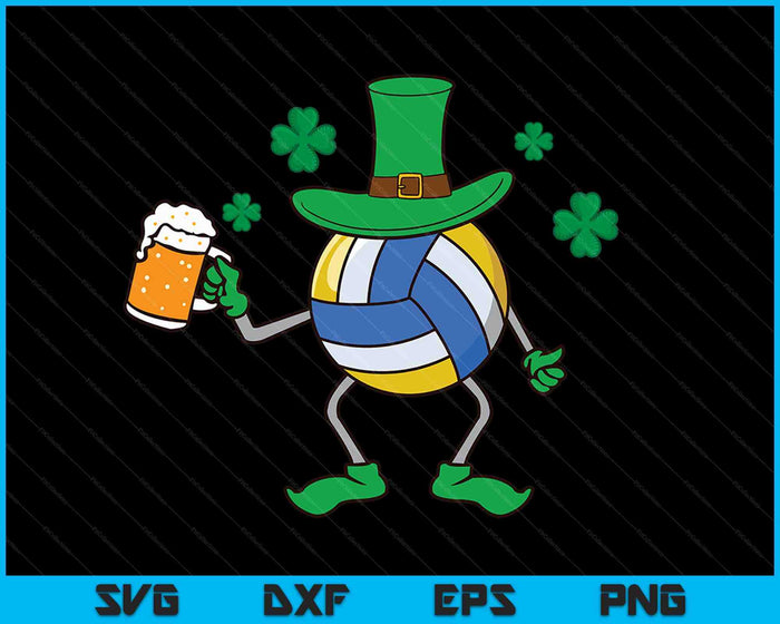 St Patrick's Day Irish Volleyball Beer SVG PNG Digital Cutting Files St Patrick's Day Irish Volleyball Beer SVG PNG Digital Cutting Files