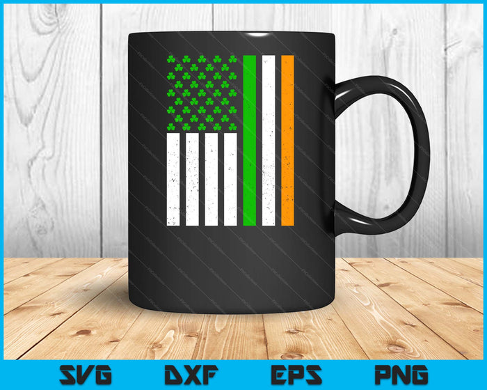 St Patricks Day Irish American Flag Shamrocks Men Women SVG PNG Digital Cutting Files St Patricks Day Irish American Flag Shamrocks Men Women SVG PNG Digital Cutting Files