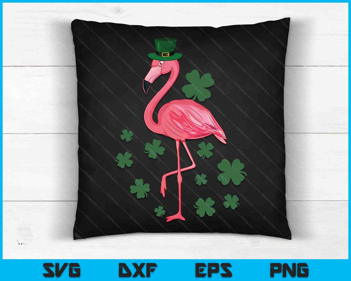 St Patricks Day Irish Flamingo Saint Pattys Paddys Women SVG PNG Digital Printable Files