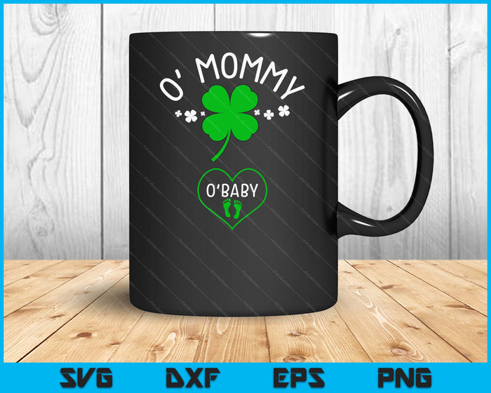 St Patricks Day Pregnancy Announcement Matching Couple Mommy SVG PNG Digital Printable Files