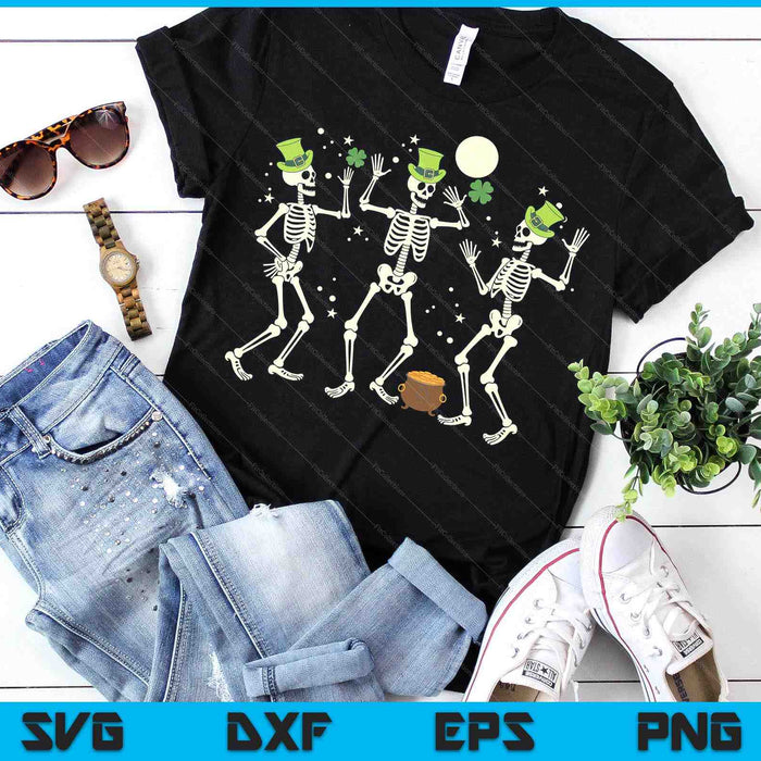 St Patricks Day Skeleton Dancing Saint Pattys Kids Women Men SVG PNG Digital Printable Files St Patricks Day Skeleton Dancing Saint Pattys Kids Women Men SVG PNG Digital Printable Files
