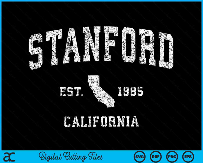 Stanford California CA Vintage Athletic Sports SVG PNG Archivos de corte digital Stanford California CA Vintage Athletic Sports SVG PNG Archivos de corte digital