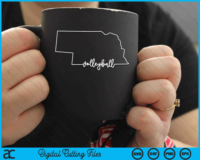 State of Nebraska Outline with Volleyball SVG PNG Digital Cutting Files State of Nebraska Outline with Volleyball SVG PNG Digital Cutting Files