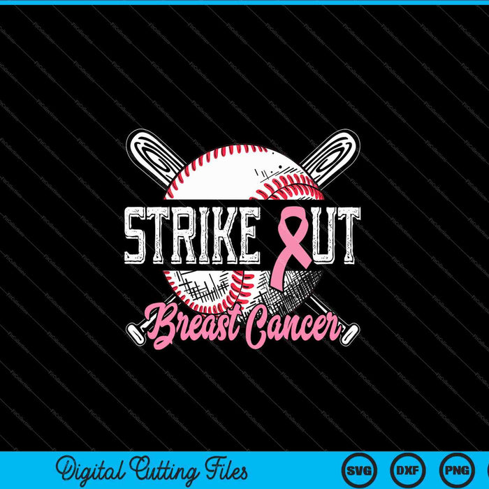 Strike Out Breast Cancer Baseball Breast Cancer Awareness SVG PNG Digital Cutting Files Strike Out Breast Cancer Baseball Breast Cancer Awareness SVG PNG Digital Cutting Files