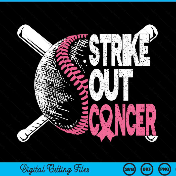 Strike Out Cancer Breast Cancer Awareness Baseball Warrior SVG PNG Digital Cutting Files Strike Out Cancer Breast Cancer Awareness Baseball Warrior SVG PNG Digital Cutting Files