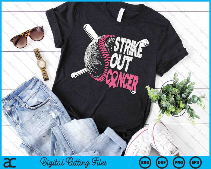 Strike Out Cancer Breast Cancer Awareness Baseball Warrior SVG PNG Digital Cutting Files Strike Out Cancer Breast Cancer Awareness Baseball Warrior SVG PNG Digital Cutting Files