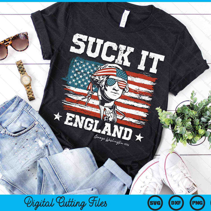 Zuig het Engeland grappig 4 juli George Washington 1776 SVG PNG digitale snijbestanden Zuig het Engeland grappig 4 juli George Washington 1776 SVG PNG digitale snijbestanden