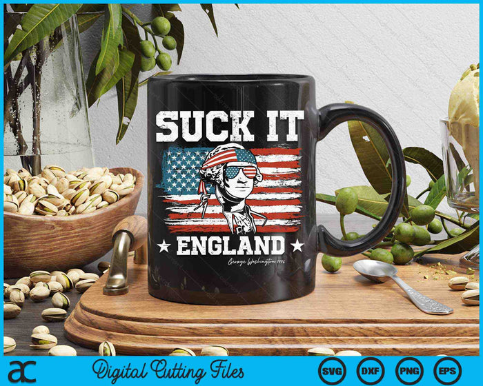 Zuig het Engeland grappig 4 juli George Washington 1776 SVG PNG digitale snijbestanden Zuig het Engeland grappig 4 juli George Washington 1776 SVG PNG digitale snijbestanden
