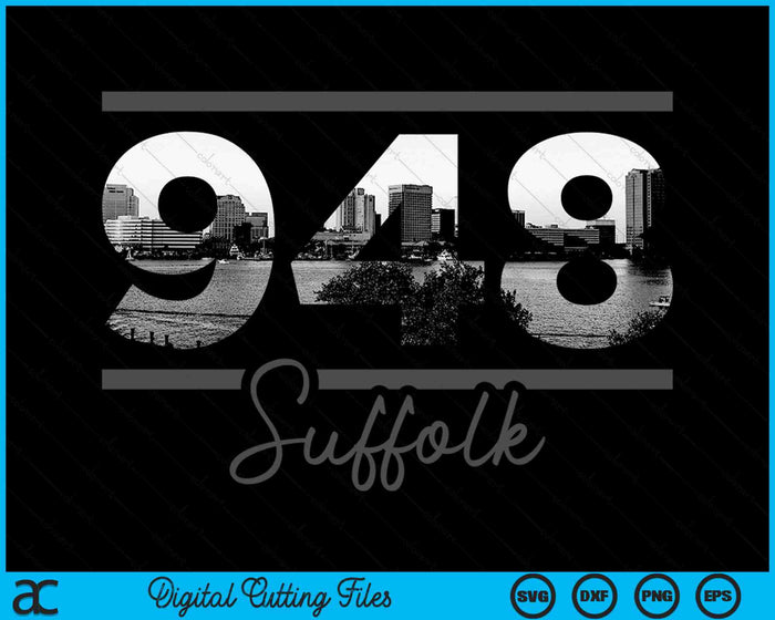 Suffolk 948 Area Code Skyline Virginia Vintage SVG PNG Digital Cutting Files Suffolk 948 Area Code Skyline Virginia Vintage SVG PNG Digital Cutting Files