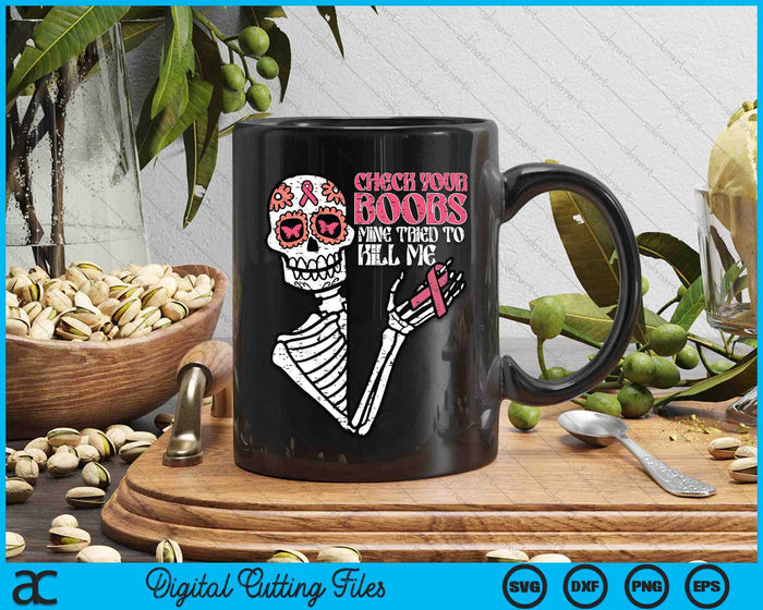 Sugar Skull Skeleton Breast Cancer Awareness Women SVG PNG Digital Cutting Files Sugar Skull Skeleton Breast Cancer Awareness Women SVG PNG Digital Cutting Files