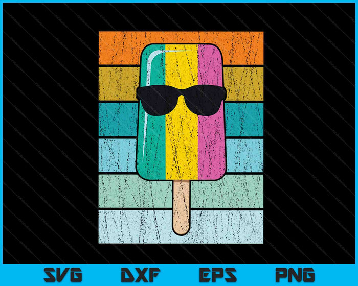 Summer Popsicle Funny Ice Cream Beach Pool Party SVG PNG Digital Cutting Files