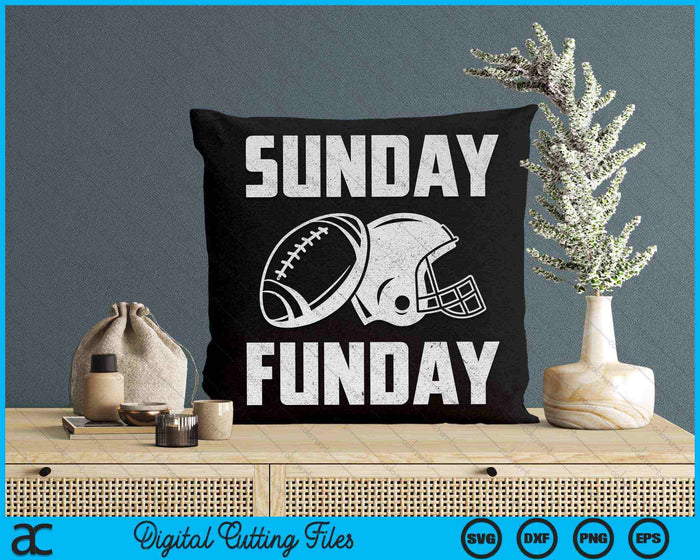 Sunday Funday Football Sports SVG PNG Digital Cutting Files