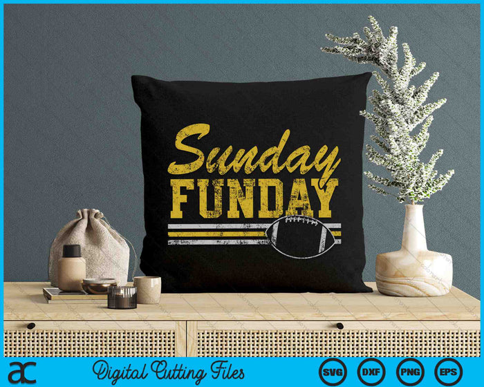 Sunday Funday Football Sports SVG PNG Cutting Printable Files