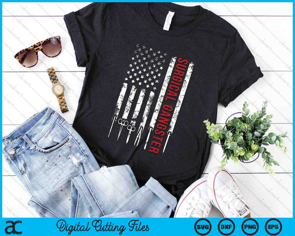 Surgical Gangster USA Flag SVG PNG Digital Printable Files