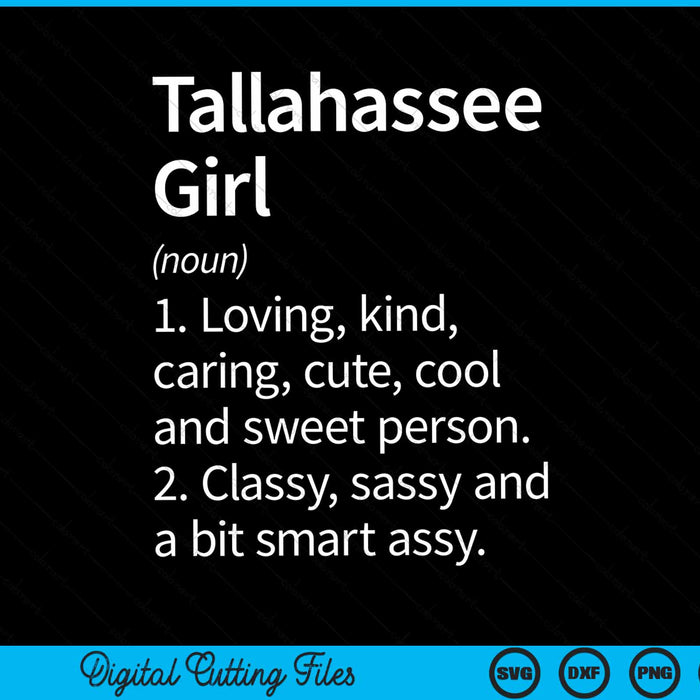 Tallahassee Girl FL Florida Home Roots SVG PNG Cortar archivos imprimibles Tallahassee Girl FL Florida Home Roots SVG PNG Cortar archivos imprimibles