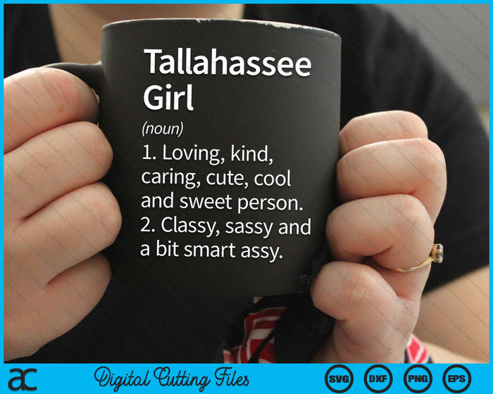 Tallahassee Girl FL Florida Home Roots SVG PNG Cortar archivos imprimibles Tallahassee Girl FL Florida Home Roots SVG PNG Cortar archivos imprimibles
