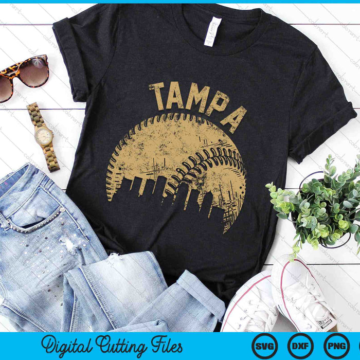 Tampa Baseball Skyline Player Coach Fan SVG PNG Digital Printable Files Tampa Baseball Skyline Player Coach Fan SVG PNG Digital Printable Files