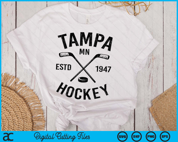 Tampa Minnesota Ice Hockey Sticks Vintage Gift SVG PNG Digital Cutting Files