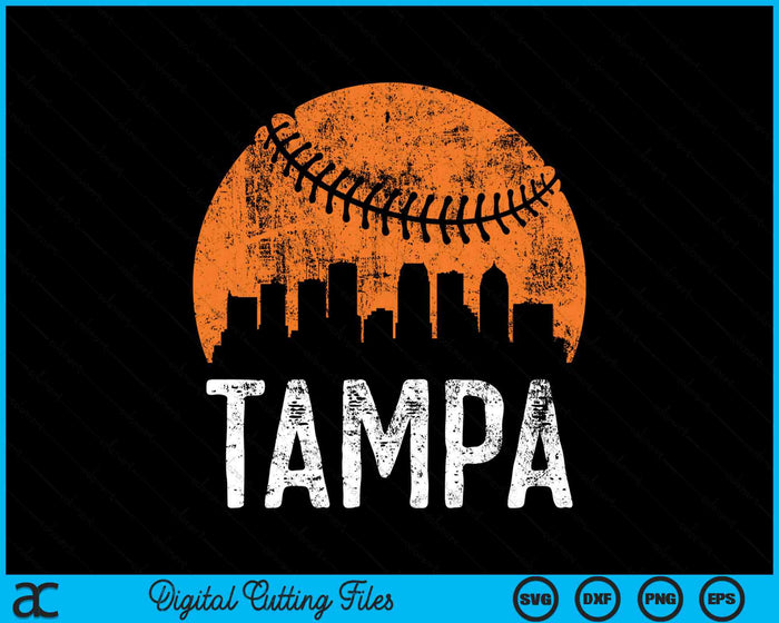 Tampa Skyline Tampa Baseball SVG PNG Printable Cutting Files Tampa Skyline Tampa Baseball SVG PNG Printable Cutting Files