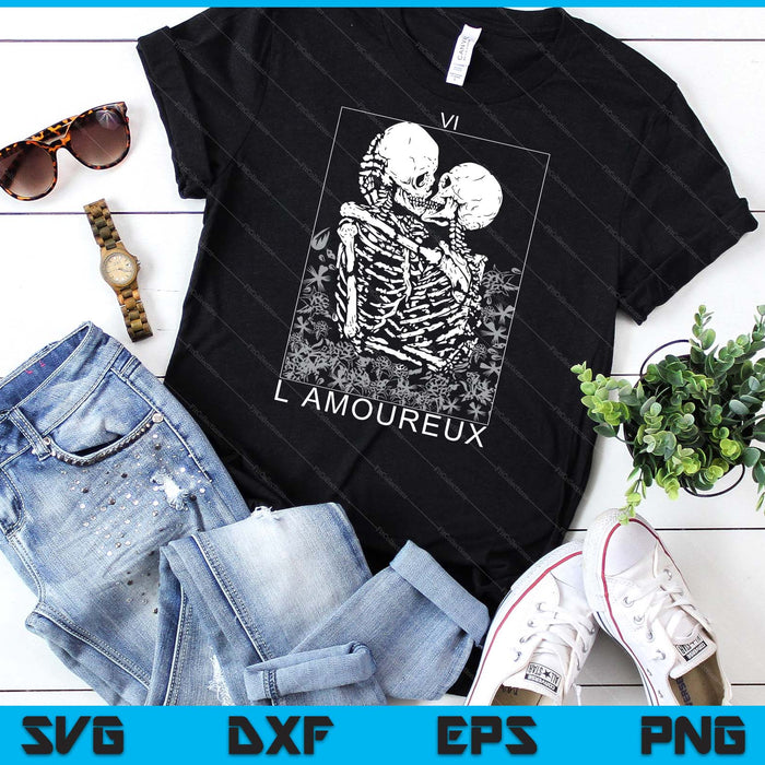 Tarot Card Kissing Skeleton Love Skull Bones Horror Goth SVG PNG Digital Cutting Files Tarot Card Kissing Skeleton Love Skull Bones Horror Goth SVG PNG Digital Cutting Files