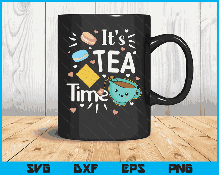 Tea Lover Cute Kawaii Teacup Cookies Macarons Tea Party SVG PNG Digital Cutting Files Tea Lover Cute Kawaii Teacup Cookies Macarons Tea Party SVG PNG Digital Cutting Files