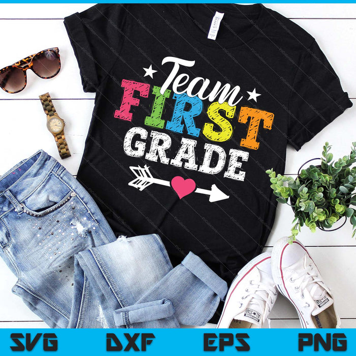 Team First Grade Teacher Student Kids Back To School SVG PNG Digital Printable Files Team First Grade Teacher Student Kids Back To School SVG PNG Digital Printable Files