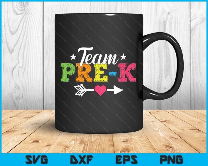 Team Pre-K Teacher Student Kids Back To School SVG PNG Digital Printable Files Team Pre-K Teacher Student Kids Back To School SVG PNG Digital Printable Files