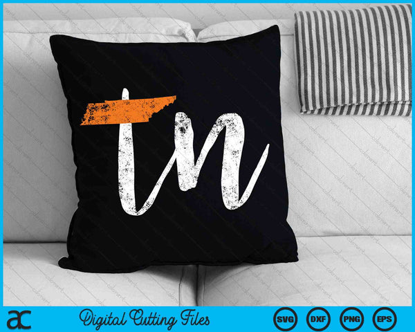 Bandera del estado de Tennessee naranja y blanco hogar SVG PNG archivos de corte digital