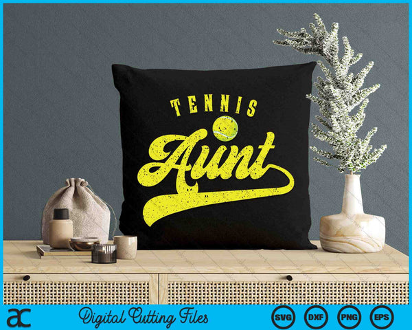 Tennis Aunt SVG PNG Digital Cutting File