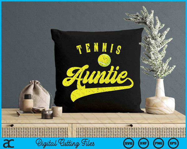 Tennis Auntie SVG PNG Digital Cutting File