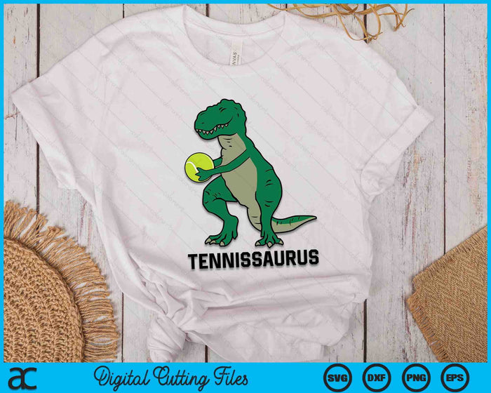 Tennis Dinosaur Tennis Boy Kids Tennis Tennissaurus SVG PNG Digital Cutting Files