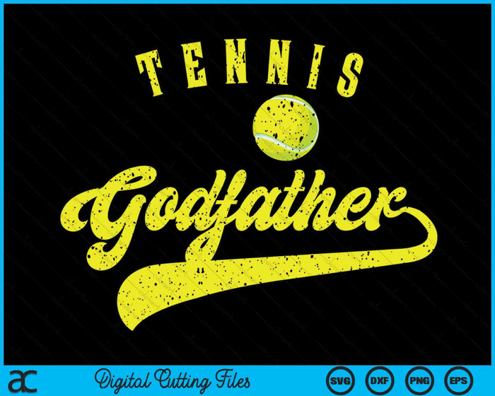 Tennis Godfather SVG PNG Digital Cutting File Tennis Godfather SVG PNG Digital Cutting File