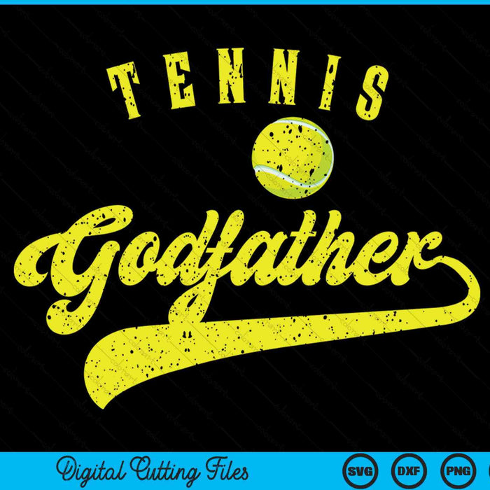 Tennis Godfather SVG PNG Digital Cutting File Tennis Godfather SVG PNG Digital Cutting File