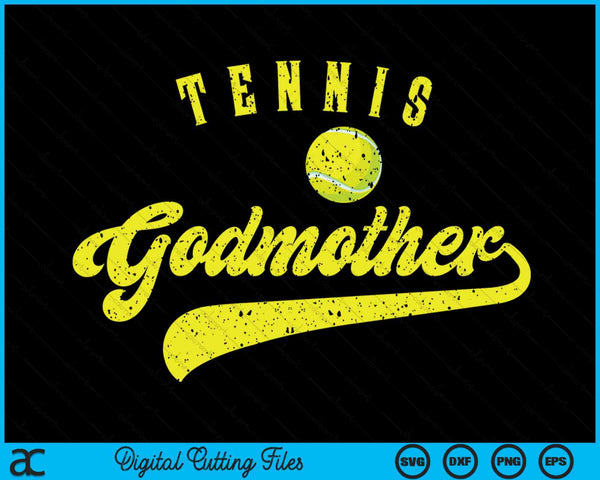 Tennis Godmother SVG PNG Digital Cutting File