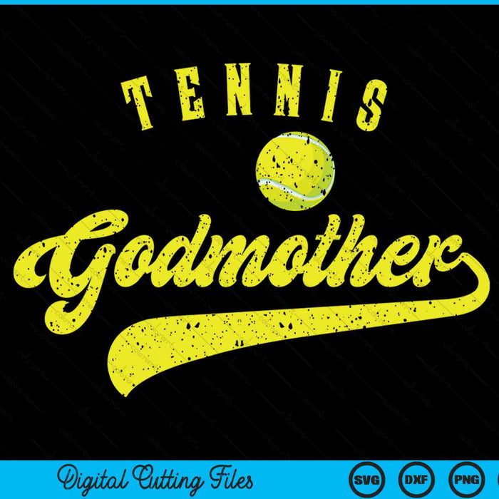 Tennis Godmother SVG PNG Digital Cutting File Tennis Godmother SVG PNG Digital Cutting File