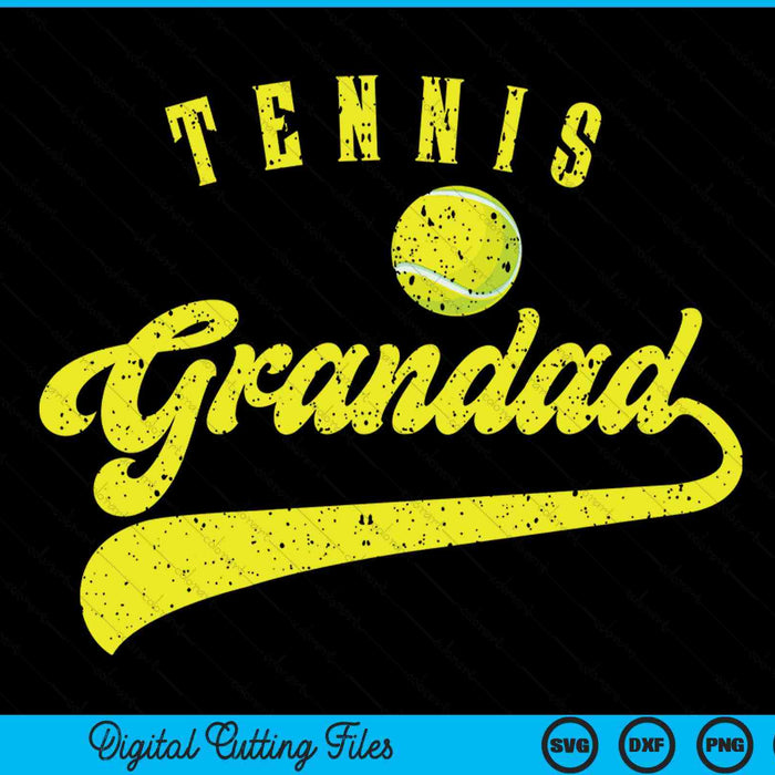 Tennis Grandad SVG PNG Digital Cutting File Tennis Grandad SVG PNG Digital Cutting File