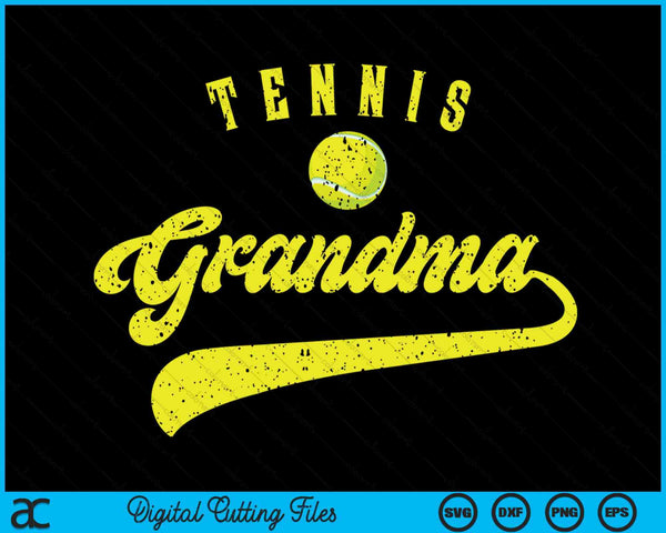 Tennis Grandma SVG PNG Digital Cutting File
