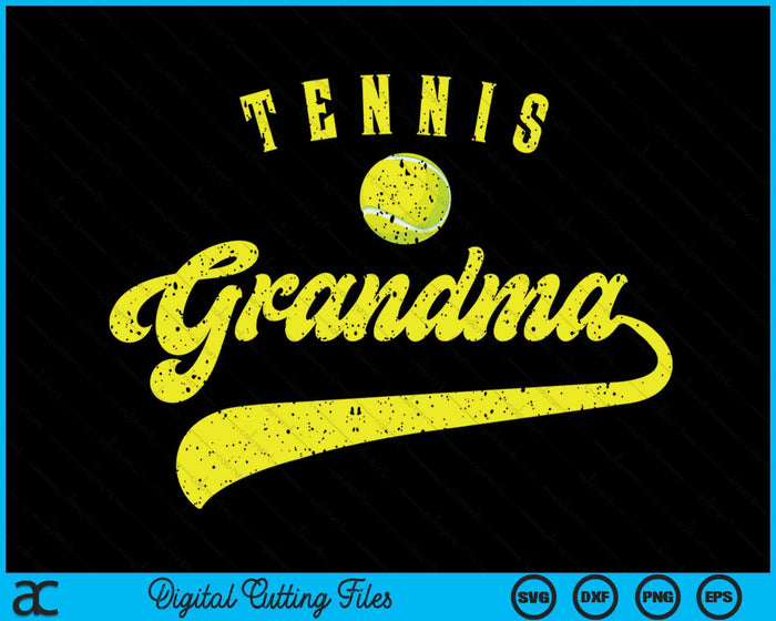 Tennis Grandma SVG PNG Digital Cutting File Tennis Grandma SVG PNG Digital Cutting File