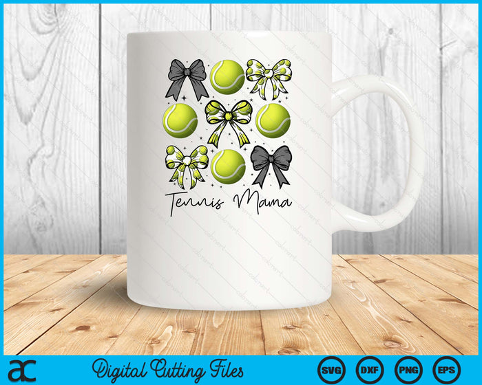 Tennis Mama Coquette Bow Tennis Season SVG PNG Digital Printable Files Tennis Mama Coquette Bow Tennis Season SVG PNG Digital Printable Files