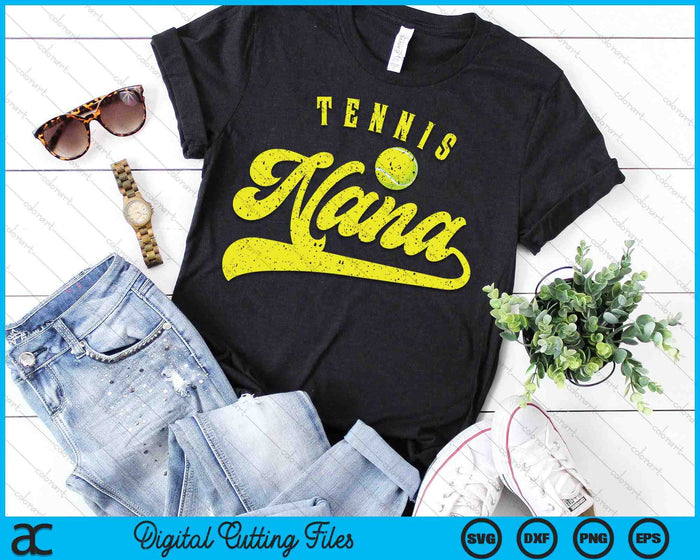 Tennis Nana SVG PNG Digital Cutting File Tennis Nana SVG PNG Digital Cutting File