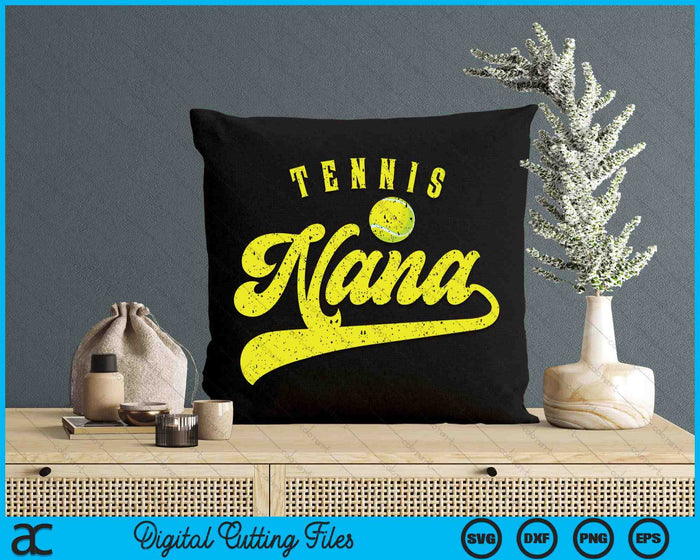 Tennis Nana SVG PNG Digital Cutting File Tennis Nana SVG PNG Digital Cutting File