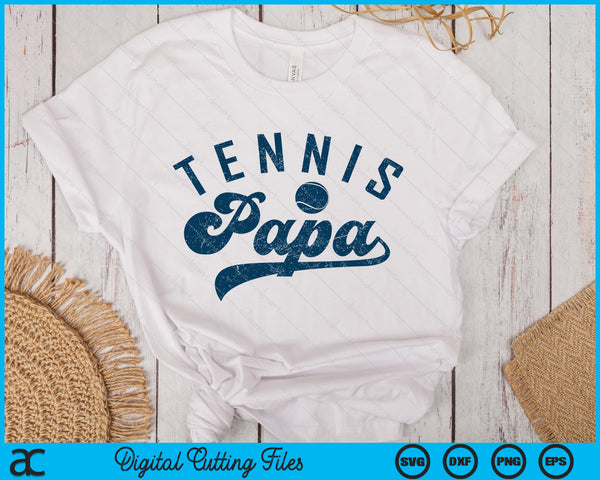 Tennis Papa Gifts Daddy Father's Day SVG PNG Digital Printable Files