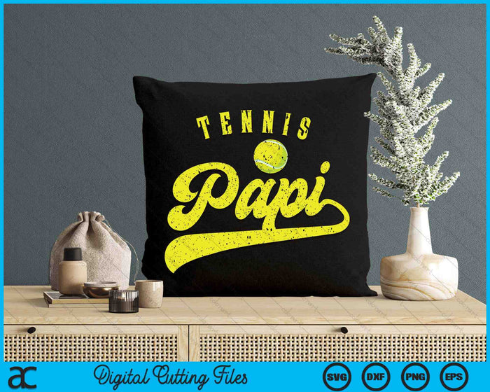 Tennis Papi SVG PNG Digital Cutting File Tennis Papi SVG PNG Digital Cutting File