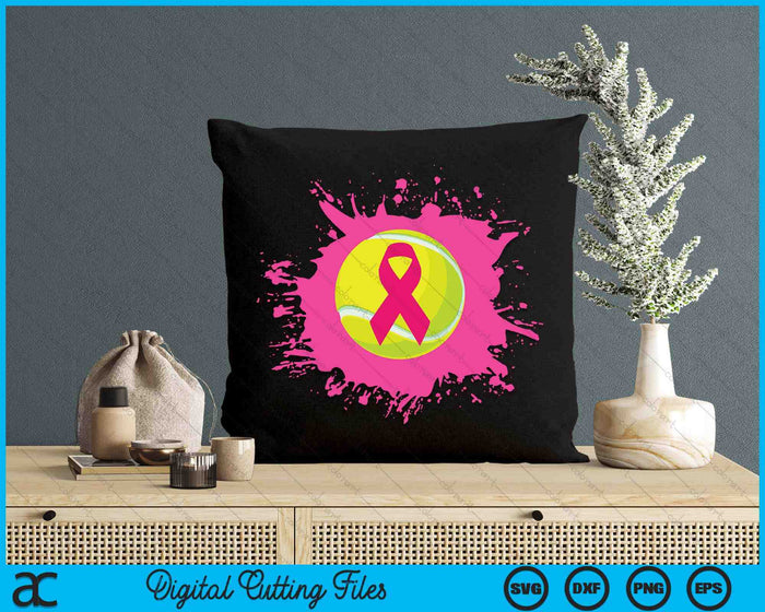 Tennis Pink Ribbon Breast Cancer Awareness SVG PNG Digital Cutting Files Tennis Pink Ribbon Breast Cancer Awareness SVG PNG Digital Cutting Files