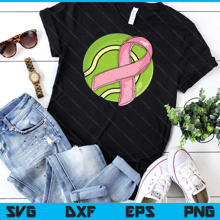 Tennis Pink Ribbon Breast Cancer Awareness Sport Lover SVG PNG Digital Cutting Files Tennis Pink Ribbon Breast Cancer Awareness Sport Lover SVG PNG Digital Cutting Files