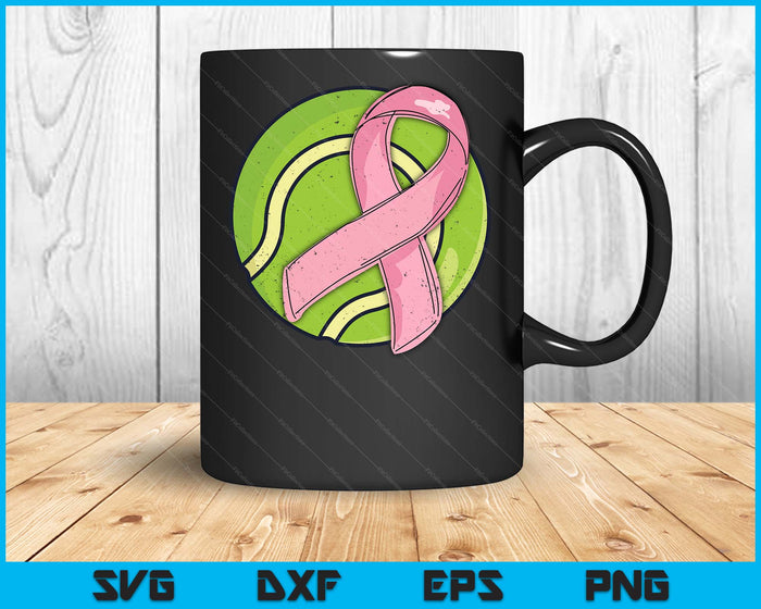 Tennis Pink Ribbon Breast Cancer Awareness Sport Lover SVG PNG Digital Cutting Files Tennis Pink Ribbon Breast Cancer Awareness Sport Lover SVG PNG Digital Cutting Files