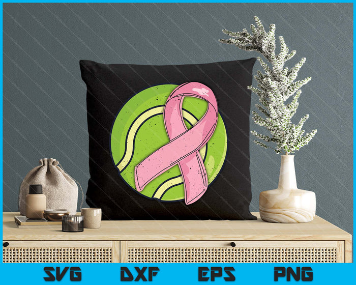 Tennis Pink Ribbon Breast Cancer Awareness Sport Lover SVG PNG Digital Cutting Files Tennis Pink Ribbon Breast Cancer Awareness Sport Lover SVG PNG Digital Cutting Files