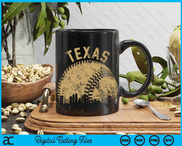Texas Baseball Skyline Player Coach Fan SVG PNG Digital Cutting Files Texas Baseball Skyline Player Coach Fan SVG PNG Digital Cutting Files