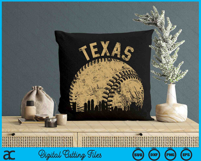 Texas Baseball Skyline Player Coach Fan SVG PNG Digital Cutting Files Texas Baseball Skyline Player Coach Fan SVG PNG Digital Cutting Files